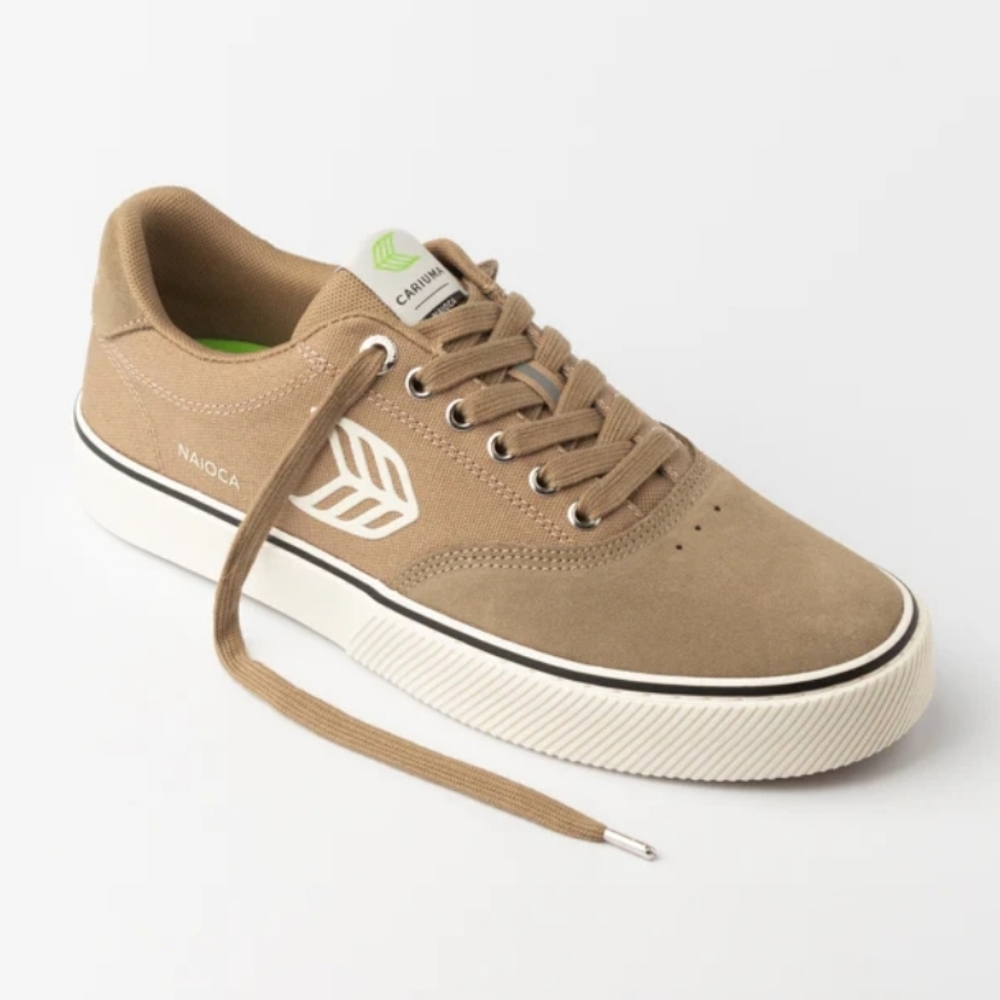 NWT CARIUMA NAIOCA PRO Sand Canvas & Suede Sand & Ivory Logo M 8.5, W 10